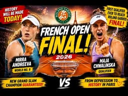 French Open 2026 Final: Andreeva vs Maja Chwalinska|First Qualifier Ever Reaches Roland Garros Final