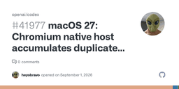 Chromium native host accumulates duplicate “ChatGPT for ...
