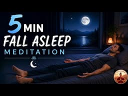 Sleep in 5 minutes with this guided meditation | Yog Nidra | Moon Meditation