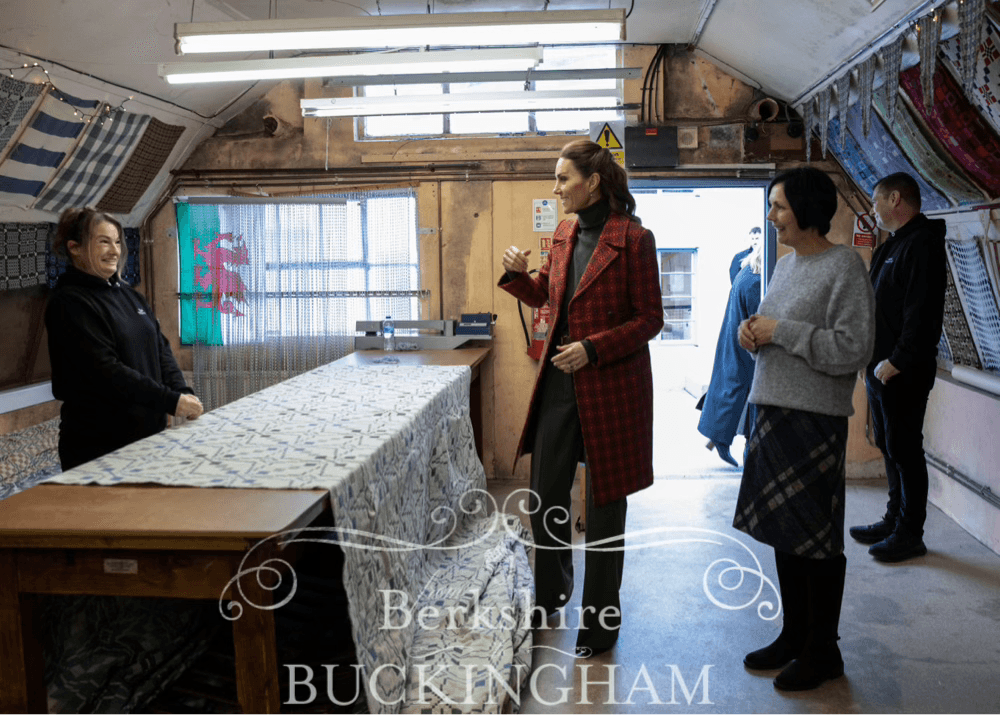 Kate Visits Textile Manufacturers In Wales