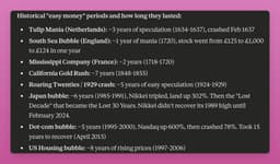 @DefiIgnas: Crypto easy money era has ended.

Historically, most easy money periods last 3-7 years:

- Californi...