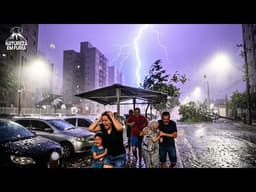 TERROR no Céu de Goiânia! Granizo, Raios e Ventos Fortes Deixam Rastro de Estragos