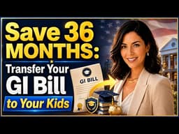 Save 36 Months: Transfer Your GI Bill to Your Kids