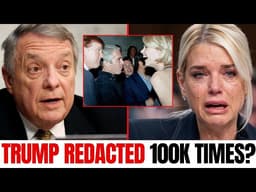Pam Bondi REFUSES to Answer Why Trump's Name Was Redacted 100K Times From Epstein Files