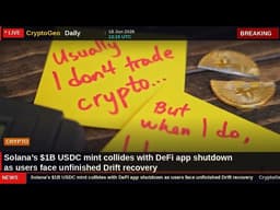 Solana’s $1B USDC mint collides with DeFi app shutdown as users face unfinished Drift recovery