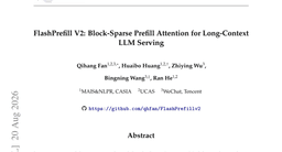 FlashPrefill V2: Block-Sparse Prefill Attention for Long-Context LLM Serving