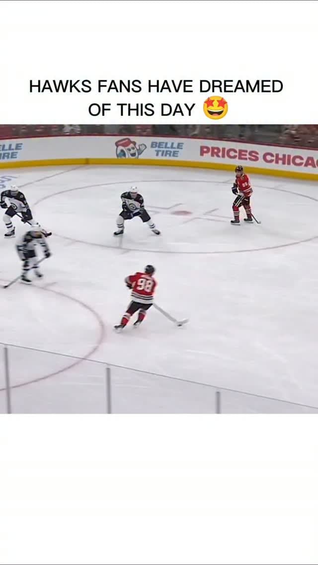 Chicago Blackhawks score on a two-man advantage power play
