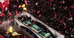 Iran says it hits US military targets in Gulf, lays slain leader to rest | Reuters