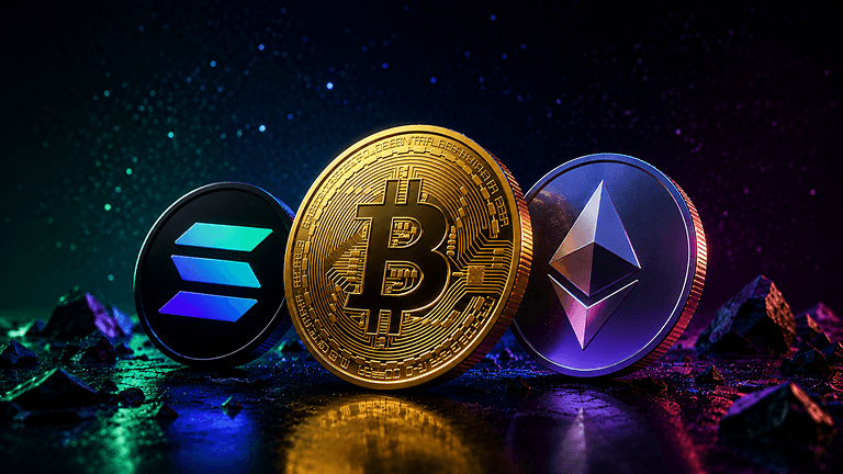 Crypto market update August 9: Bitcoin and Ethereum slip as Solana leads altcoins