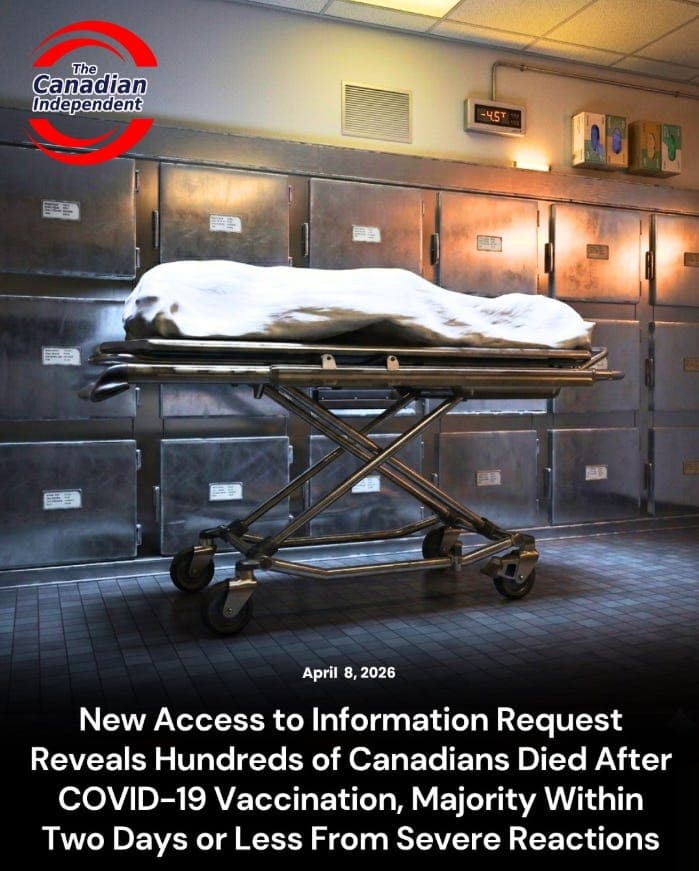 BOMBSHELL: Hundreds of Canadians Died After COVID-19 Shots, Newly Released File Shows 
