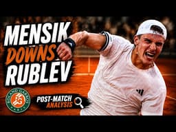 Mensik wins five-set epic over Rublev at the French Open to reach first-ever Slam QF: Post-match