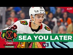 BLACKHAWKS POSTGAME: Boisvert Nets FIRST NHL Goal, Chicago Avoids Sweep vs SEA | CHGO Blackhawks