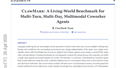 ClawMark: A Living-World Benchmark for Multi-Turn, Multi-Day, Multimodal Coworker Agents