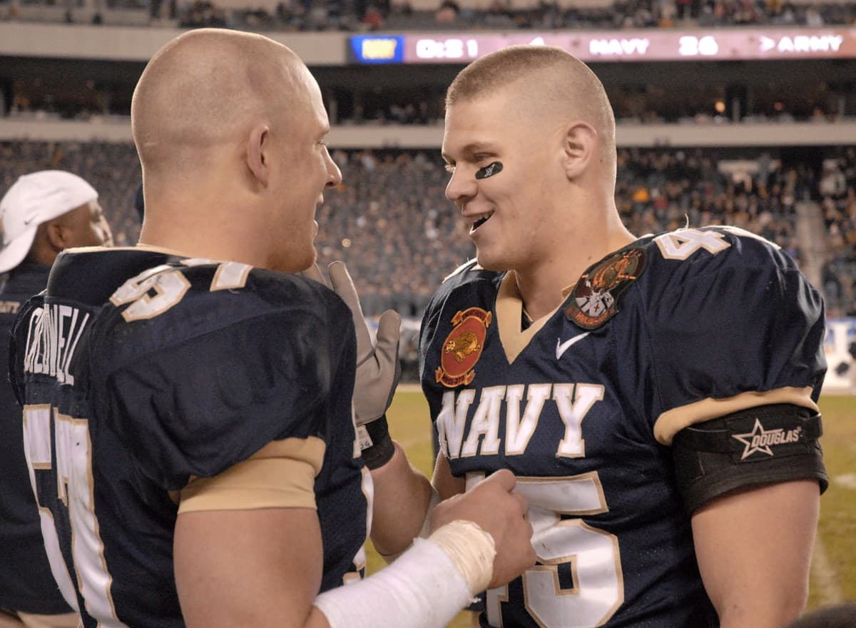 Navy football dedicates staff meeting room in honor of Tyler ...