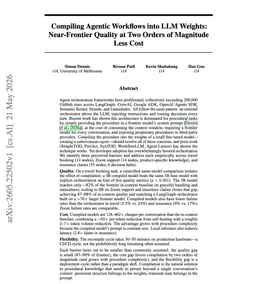 @omarsar0 reposted: NEW paper worth reading.

A full agentic workflow can be distilled into model we...