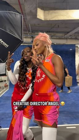 @WNBA: New title for Angel Reese: THE creative director! And she wants her credit on the photos!

#WNBAAllS...