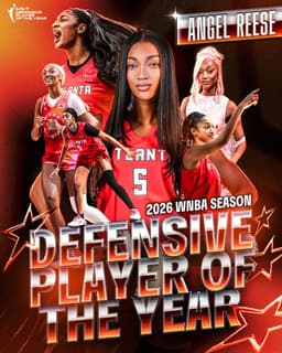 @WNBA: BUILT FOR THIS 🏆

Angel Reese’s presence was felt all season long.

Now, she’s the 2026 @Kia Defensi...
