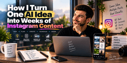 How I Turn One AI Idea Into Weeks of Instagram Content - Medium