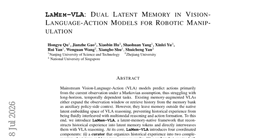 Dual Latent Memory in Vision-Language-Action Models for Robotic Manipulation