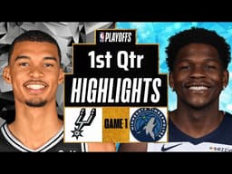 Spurs vs Timberwolves Highlights today 1st Qtr | May 4 | 2026 NBA Playoffs full Highlights Game 1