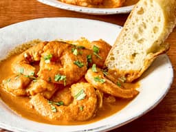 Shrimp With Chorizo-Tomato Sauce Recipe