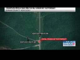 Troopers investigating fatal crash after pursuit