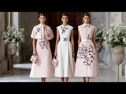 Carolina Herrera Spring 2026 | Blush Pink & Ivory Timeless Feminine Style