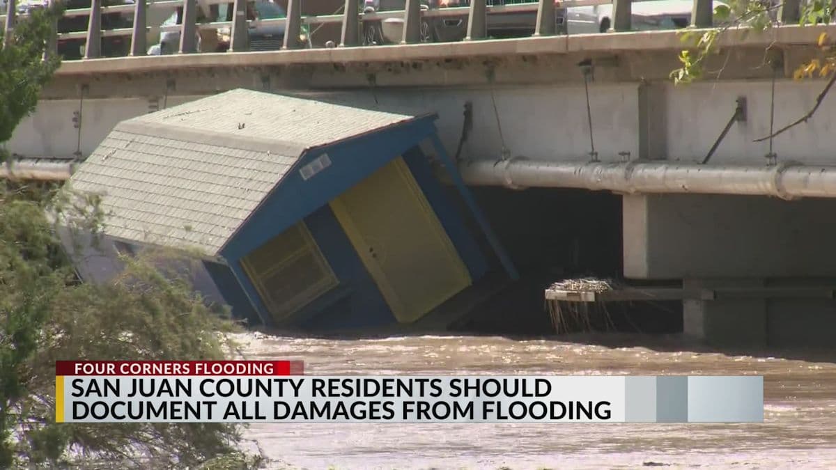 Officials: San Juan County residents should document flooding damage before beginning cleanup