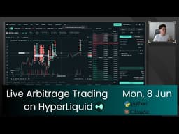 Live Arbitrage Trading on HyperLiquid DEX with Claude AI - 8 Jun 2026