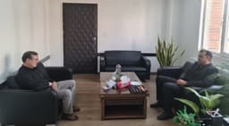 دیدار حق‌وردی با مدیر غله استان برای پیگیری سهمیه آرد ملارد
