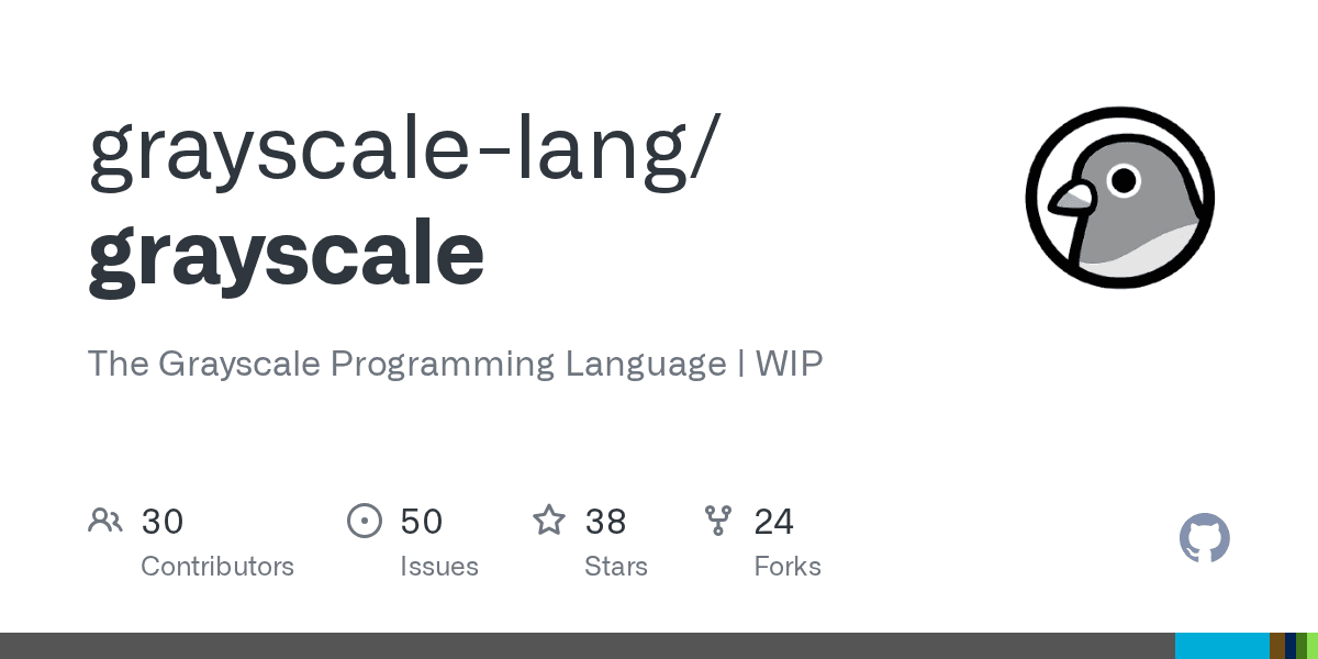 The Grayscale Programming Language | WIP