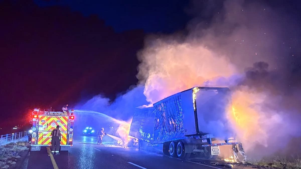 Migrants rescued from burning trailer after South Texas smuggling chase