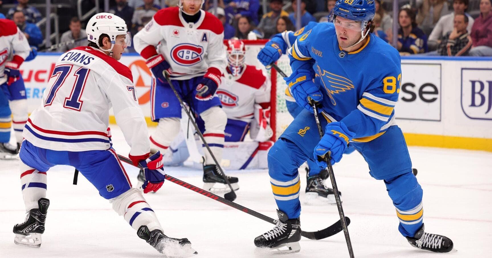 Blues make widespread changes to forward lines