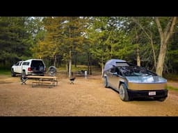 Cybertruck vs Silverado: Off-Roading & Camping in a Man-Made Forest