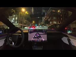 Raw 1x: Tesla Self-Driving 14.3.3 in San Francisco