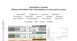Attend Before Attention: Efficient and Scalable Video Understanding via Autoregressive Gazing