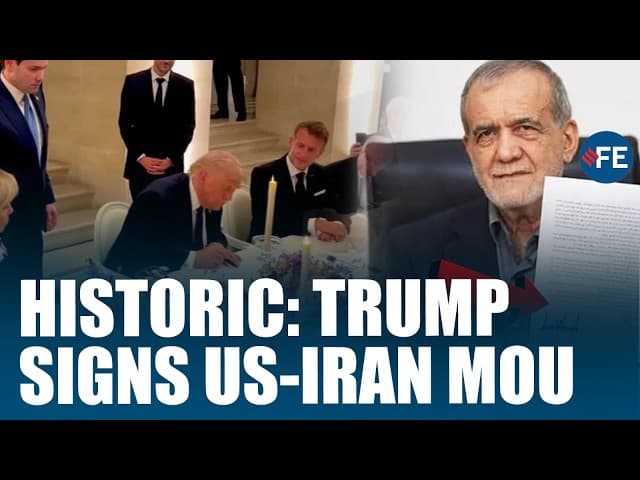 US-Iran Deal Signed: Historic MOU Breakthrough