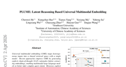 PLUME: Latent Reasoning Based Universal Multimodal Embedding