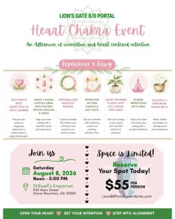 Lion's Gate Heart Chakra Event in Atlanta