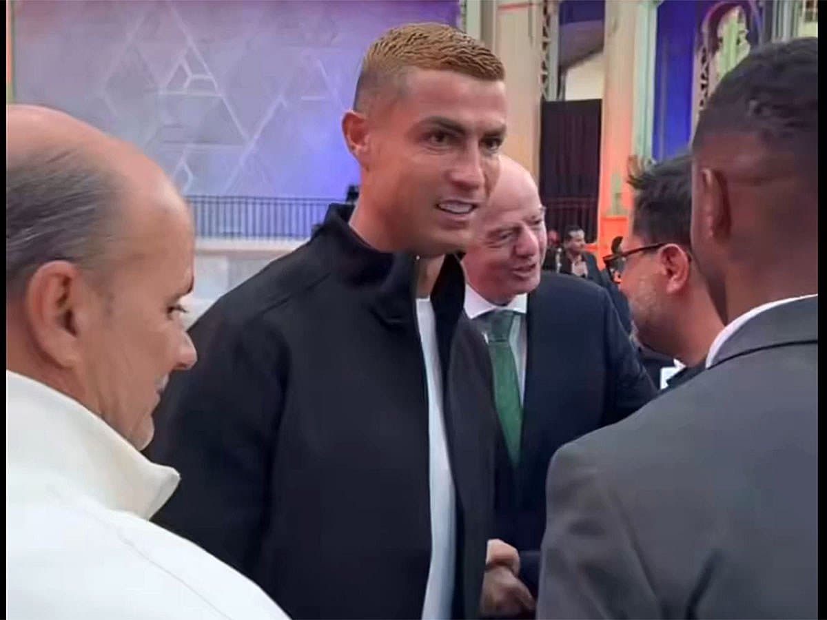 Watch: Ronaldo appears uncomfortable after exchange ...