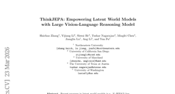 ThinkJEPA: Empowering Latent World Models with Large Vision-Language Reasoning Model