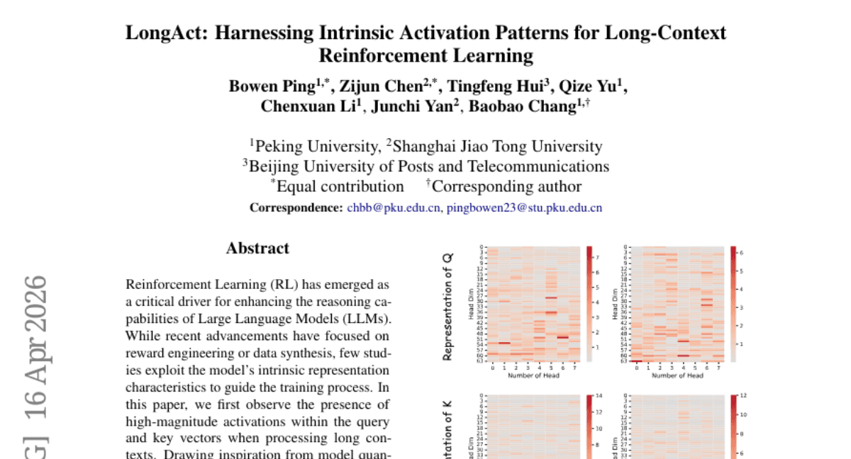 LongAct: Harnessing Intrinsic Activation Patterns for Long-Context Reinforcement Learning