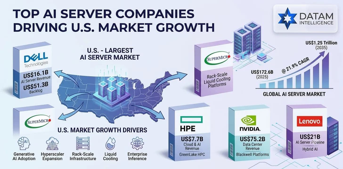 Top 10 AI Server Companies Driving U.S. Market Growth