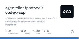 ACP server implementation that exposes Codex CLI ...