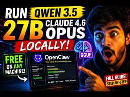 OpenClaw + FREE Local AI | Run Qwen 3.5 27B on ANY PC 🤯
