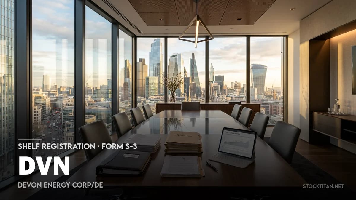 [S-3ASR] DEVON ENERGY CORP/DE SEC Filing | DVN S-3 Registration