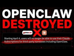 RIP OpenClaw: Anthropic Just BANNED Third-Party Harnesses