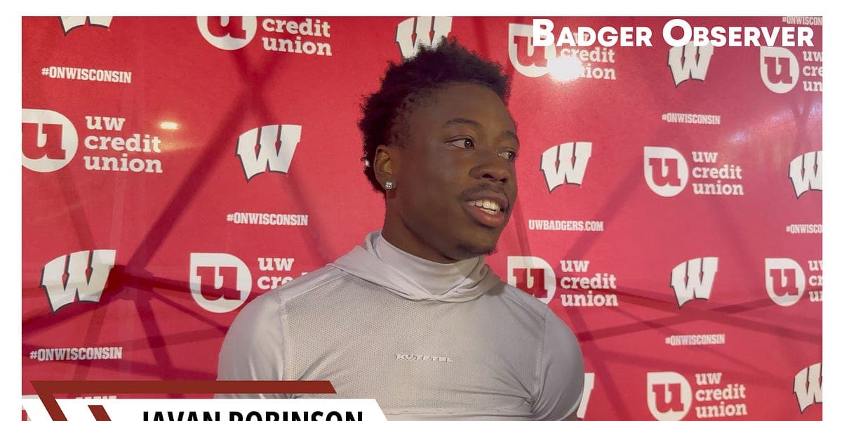 Javan Robinson: Wisconsin football defense 'doing some ...