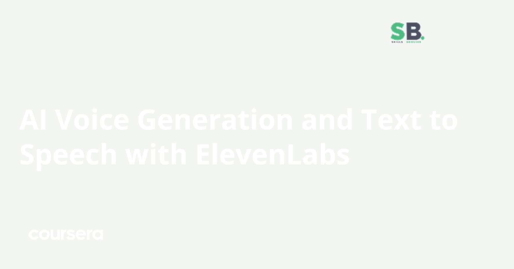 AI Voice Generation and Text to Speech with ElevenLabs