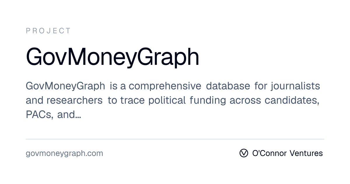 GovMoneyGraph — Search and explore connected US federal